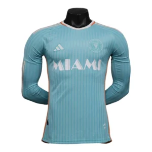 Camisa Inter Miami III 24/25 manga longa - Jogador Adidas Masculina - Verde com detalhes em rosa