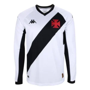Camisa Vasco da Gama II 23/24 manga longa - Torcedor Kappa Masculina - Branca