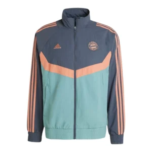 Jaqueta Corta-Vento Bayern de Munique II 24/25 - Masculina Adidas - Verde e cinza