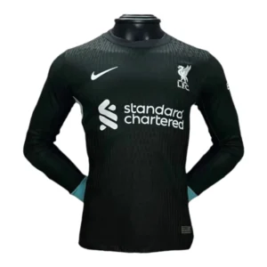 Camisa Liverpool II 24/25 manga longa - Jogador Nike Masculina - Verde com detalhes em azul
