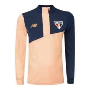 Camisa São Paulo Treino 24/25 manga longa - Torcedor New Balance Masculina - Azul e bege
