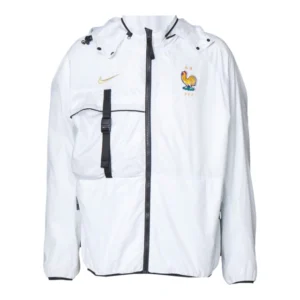 Jaqueta Corta-Vento River Plate 24/25 - Masculina Adidas - Preta com detalhes em vermelho e branco