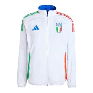 Jaqueta Corta-Vento Seleção Itália II 24/25 - Masculina Adidas - Branca