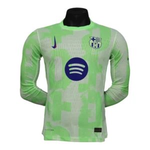 Camisa Barcelona III 24/25 manga longa - Jogador Nike Masculina - Verde
