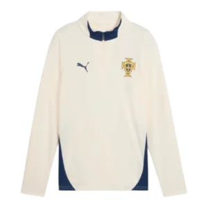 Camisa Seleção Portugal Treino 25/26 manga longa - Torcedor Puma Masculina - Bege