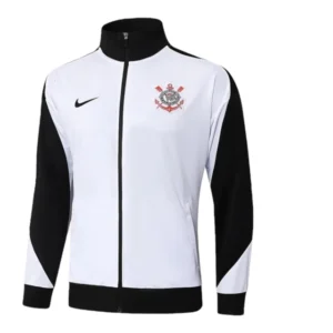Jaqueta Corta-Vento Corinthians 25/26 - Masculina Nike - Preta e branca