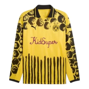 Camisa Borussia Dortmund Edição especial Mundial de Clubes 25/26 manga longa - Torcedor Puma Masculina - Amarela e preta