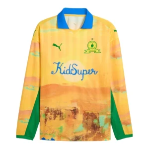 Camisa Mamelodi Sundowns Edição especial Mundial de Clubes I 25/26 manga longa - Torcedor Puma Masculina - Amarela