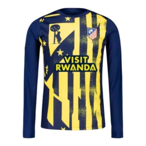 Camisa Atlético de Madrid Pré-jogo II 25/26 - Torcedor Nike Masculina - Azul e amarela