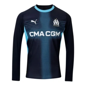 Camisa Olympique Marseille II 25/26 manga longa - Torcedor Puma Masculina - Azul