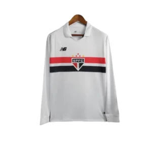 Camisa São Paulo I 24/25 manga longa - Torcedor New Balance Feminina - Branca