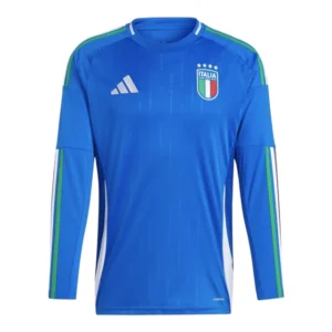 Camisa Seleção Itália I 24/25 manga longa - Torcedor Adidas Masculina - Azul