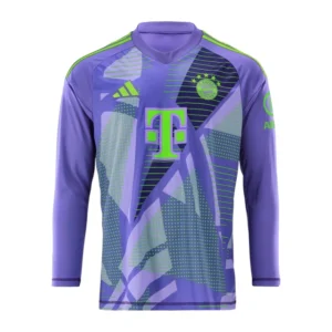Camisa Bayern de Munique Goleiro II 24/25 manga longa - Torcedor Adidas Masculina - Roxa