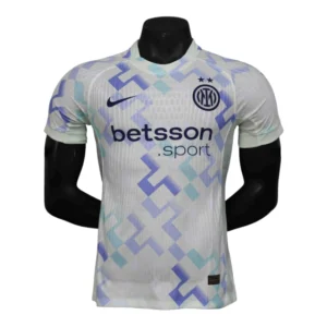 Camisa Inter de Milão II 25/26 - Jogador Nike Masculina - Branca com detalhes em azul e verde
