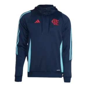 Jaqueta Corta-Vento Flamengo Treino 25/26 - Masculina Adidas - Azul
