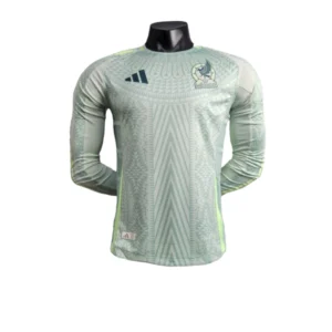 Camisa Seleção do México II 24/25 manga longa - Jogador Adidas Masculina - Branca com detalhes em verde