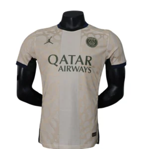 Camisa Paris Saint-Germain IV 23/24 - Jogador Jordan Masculina - Bege
