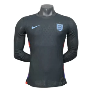 Camisa Seleção Inglaterra II 25/26 - Jogador Nike Masculina - Preta com detalhes em azul e vermelho