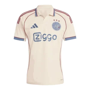 Camisa Ajax III 25/26 - Torcedor Adidas Masculina - Bege e azul