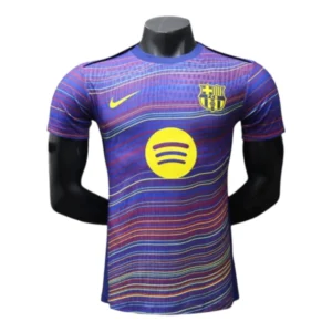 Camisa Barcelona Pré-jogo 25/26 - Jogador Nike Masculina - Azul