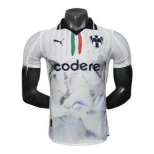 Camisa Monterrey Edição especial Mundial de Clubes II 25/26 - Jogador Puma Masculina - Branca com detalhes em azul