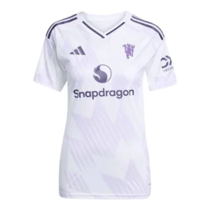 Camisa Manchester United II 25/26 - Torcedor Adidas Feminina - Branca e roxa