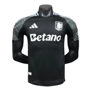Camisa Aston Villa II 25/26 - Jogador Adidas Masculina - Preta e cinza