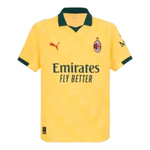 Camisa AC Milan III 25/26 - Torcedor Puma Masculina - Amarela com detalhes em verde