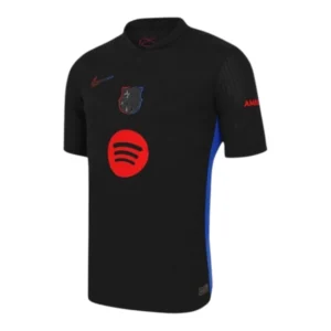 Camisa Barcelona II 24/25 - Torcedor Nike Feminina - Preta com detalhes em azul e vermelho