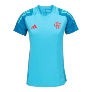 Camisa Flamengo Treino 25/26 - Torcedor Adidas Feminina - Azul