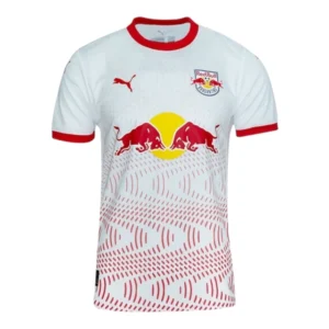 Camisa Red Bull Bragantino I 25/26 - Torcedor Puma Masculina - Branca com detalhes em vermelho