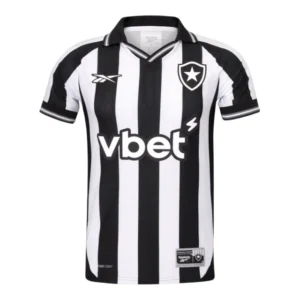 Camisa Botafogo I 25/26 - Torcedor Reebok Masculina - Preta e branca