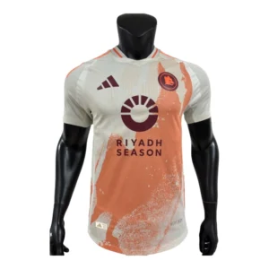 Camisa Roma II 24/25 - Jogador Adidas Masculina - Bege com detalhes em Laranja e vermelho