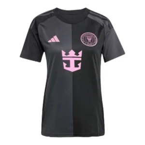 Camisa Inter Miami II 25/26 - Torcedor Adidas Feminina - Preta com detalhes em rosa
