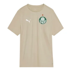 Camisa Palmeiras Treino 25/26 - Torcedor Puma Masculina - Bege