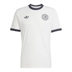 Camisa Seleção Alemanha Edição Aniversário 125 anos I 25/26 - Torcedor Adidas Masculina - Branca com detalhes em preto
