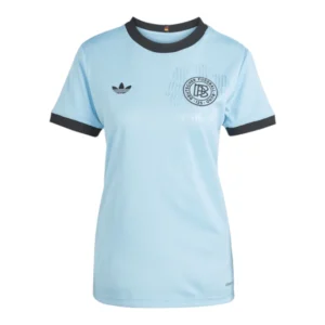 Camisa Seleção Alemanha Edição Aniversário 125 anos Goleiro I 25/26 - Torcedor Adidas Feminina - Azul