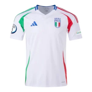 Camisa Seleção da Itália II 24/25 - Torcedor Adidas Masculina - Branca Com Patch Eurocopa