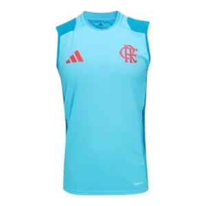 Camisa Regata Flamengo Treino 25/26 - Torcedor Adidas Masculina - Azul