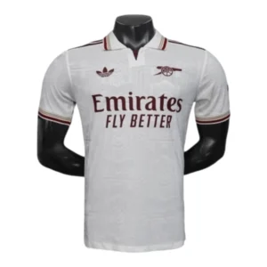 Camisa Arsenal III 25/26 - Jogador Adidas Masculina - Branca com detalhes em vinho