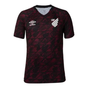 Camisa Athletico Paranaense Pré-jogo 25/26 - Torcedor Umbro Masculina - Vermelha com detalhes em preto