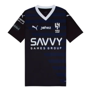 Camisa Al-Hilal III 23/24 - Torcedor Puma Masculina - Azul com detalhes em preto e branco