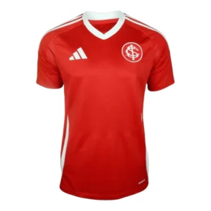 Camisa Internacional I 25/26 - Torcedor Adidas Masculina - Vermelha com detalhes em branco