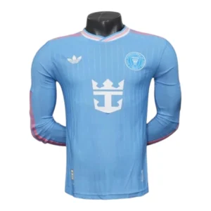 Camisa Inter Miami III 25/26 manga longa - Jogador Adidas Masculina - Azul