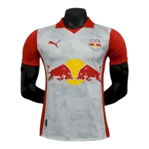 Camisa Red Bull Salzburg I 25/26 - Jogador Puma Masculina - Branca e vermelha