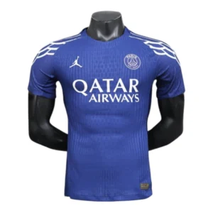 Camisa Paris Saint-Germain Treino 25/26 - Jogador Jordan Masculina - Azul com detalhes em branco