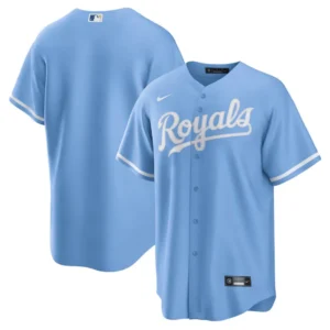 Camisa MLB Kansas City Royals Alternativa Torcedor Masculina Azul Claro