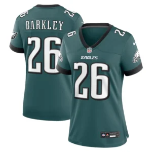 Camisa Philadelphia Eagles Saquon Barkley Verde Escuro Feminina