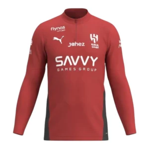 Camisa Al-Hilal Treino 25/26 manga longa - Torcedor Puma Masculina - Vermelha