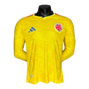 Camisa Seleção Colômbia I 26/27 manga longa - Jogador Adidas Masculina - Amarela